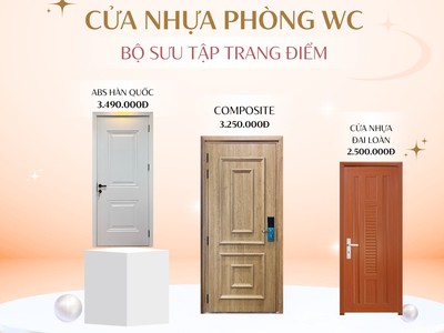 Bộ sưu tập cửa nhựa phòng WC Saigondoor 0