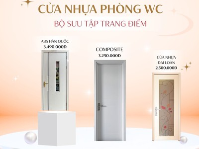 Bộ sưu tập cửa nhựa phòng WC Saigondoor 5