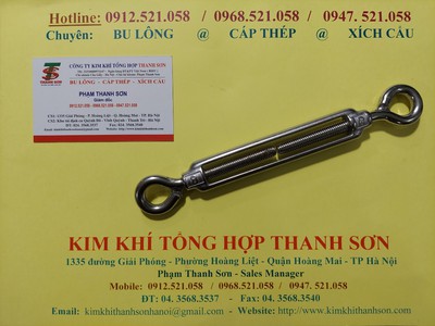 Tăng đơ 2 đầu tròn Inox 304 D16,D12,D10,D8 Hà Nội 0968521058 Kim khí tổng hợp THANH SƠN cung cấp 6