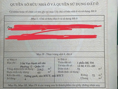 Bán khách sạn 5 tầng ngay trung tâm q.10   sát vạn hạnh mall 4