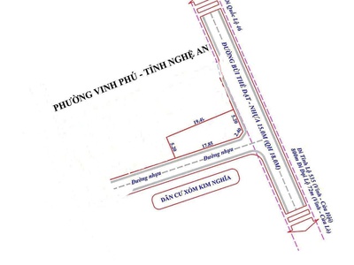 Bán lô 117m2 đất 2 mặt tiền   đường bùi thế đạt, phường vinh phú, tp vinh 0