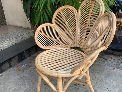 Ghế mây cánh hoa- Ghế đơn mây 5