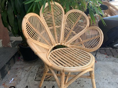 Ghế mây cánh hoa- Ghế đơn mây 6