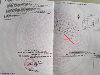 Bán đất tại Đôn Hậu, Khai Quang, Vĩnh Yên, Vĩnh Phúc. Giá chỉ 2.5 tỷ 1