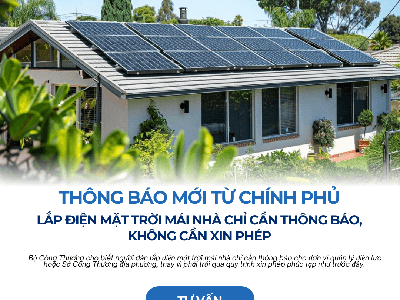 Lắp điện mặt trời mái nhà không cần giấy phép từ Chính phủ 0