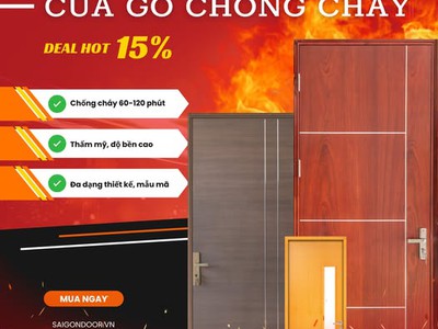 Cửa gỗ chống cháy an toàn tuyệt đối, sang trọng từng chi tiết 0