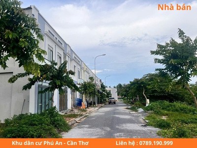 Bán nhà Khu dân cư Phú An, Cần Thơ, DT 90m2 sổ hồng 4,5x20m xây 1 trệt 1 lầu 0
