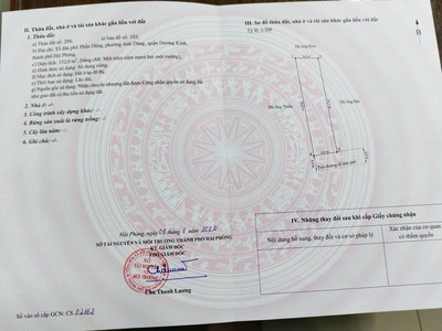 Lô đất đẹp 152m    mặt tiền 6m   đường 9m ô tô tránh   phấn dũng, dương kinh   giá chỉ 3xtr/m 0