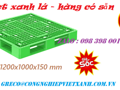 Pallet nhựa có hỗ trợ xe nâng điện, xe nâng tay không 0