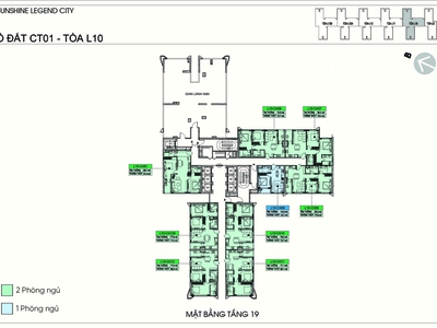 Bán căn hộ 2pn sunshine legend city   tòa l10-23x đông nam, nội khu mát, đỗ xe rộng 1