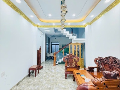 Nhà xinh tô ngọc vân, q12: 58m2, 3 tầng, 4pn, sổ hồng trao tay, giá hời chỉ 5.6 tỷ  an cư lạc 0