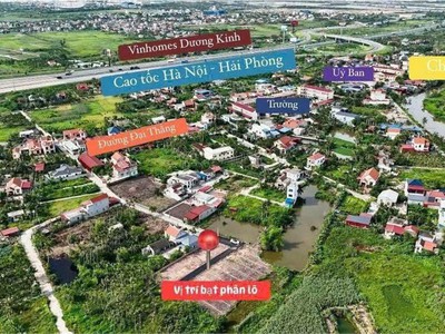 Đất hòa nghĩa   ngõ ô tô, gần vinhomes dương kinh giá chỉ 1.x tỷ  zalo 0567 222 555 2