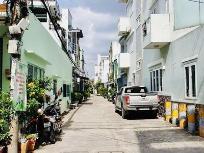 Giáp aeon tân phú - hẻm tải quay đầu - dòng tiền gần chục - 2t -80m nở hậu chỉ 5.x  2