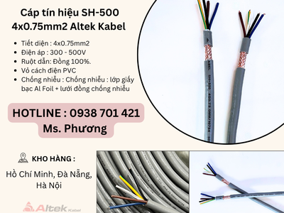 Cáp tín hiệu SH-500 4x0.75mm2 Altek Kabel Đà Nẵng, Hà Nội, Hồ Chí Minh 0
