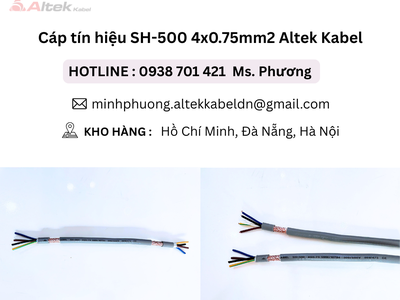 Cáp tín hiệu SH-500 4x0.75mm2 Altek Kabel Đà Nẵng, Hà Nội, Hồ Chí Minh 1