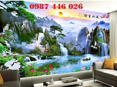 Gạch tranh ốp trên tường đẹp 3d HP99282 4