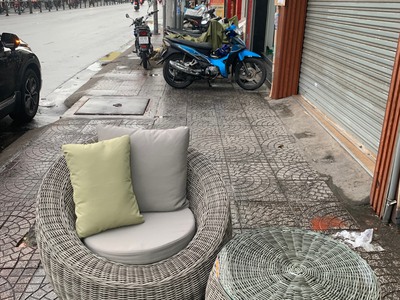 Bộ bàn ghế ban công mây nhựa 1