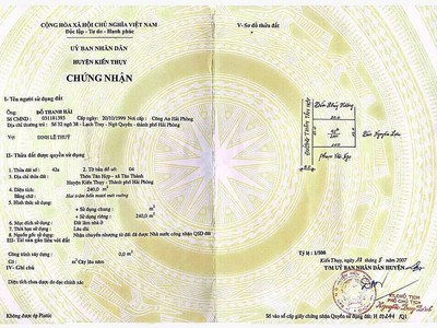 Siêu phẩm tại ngõ 125 Tân Thành, Dương Kinh, hải Phòng, DT 240m2 0