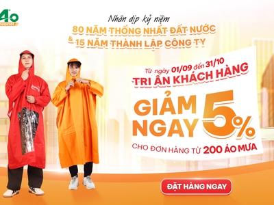 Đồng hành cùng doanh nghiệp   Giảm 5 chi phí áo mưa quảng bá thương hiệu 0