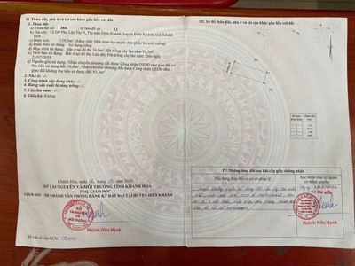 Bán đất tặng bản thiết kế đã có móng sẫn thị trấn diên khánh 0