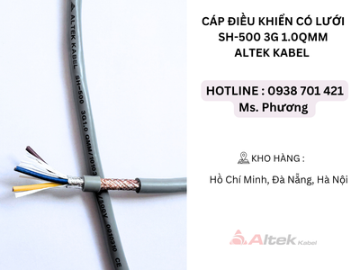 Cáp điều khiển có lưới SH-500 3G 1.0QMM Altek Kabel Đà Nẵng, Hà Nội, Hồ Chí Minh 1