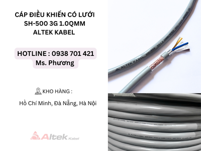 Cáp điều khiển có lưới SH-500 3G 1.0QMM Altek Kabel Đà Nẵng, Hà Nội, Hồ Chí Minh 3