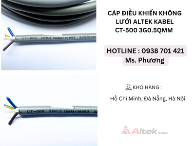 Cáp điều khiển không lưới Altek Kabel CT-500 3G0.5QMM Đà Nẵng, Hà Nội, Hồ Chí Minh 1