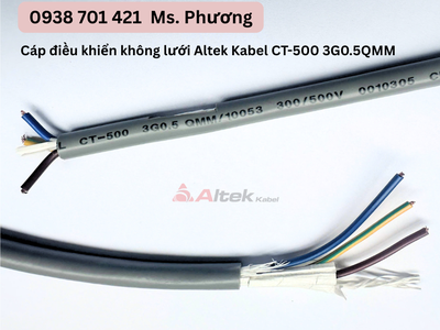 Cáp điều khiển không lưới Altek Kabel CT-500 3G0.5QMM Đà Nẵng, Hà Nội, Hồ Chí Minh 2