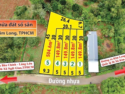 5 x 30 có 80 thổ cư giá chỉ 540tr đường nhựa khu dân cư đông đẹp 1