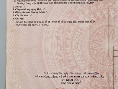 Chủ bán 400mv 80  thổ cư mt bầu chinh láng lớn 0