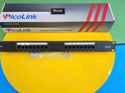 Thanh đấu nối cáp patch panel cat5 cat6 cat6A cat7 16 cổng 24 cổng 48 cổng Picolink hàng tốt giá tốt 17