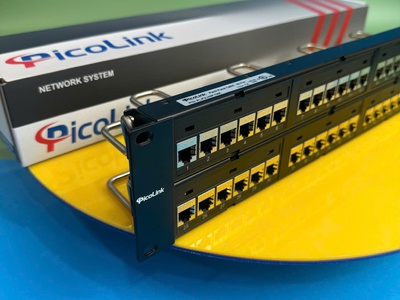 Thanh đấu nối cáp patch panel cat5 cat6 cat6A cat7 16 cổng 24 cổng 48 cổng Picolink hàng tốt giá tốt 18