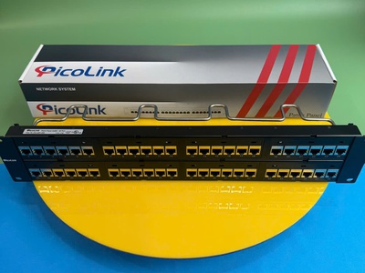 Thanh đấu nối cáp patch panel cat5 cat6 cat6A cat7 16 cổng 24 cổng 48 cổng Picolink hàng tốt giá tốt 19