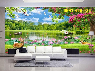 Gạch tranh phòng khách ốp tường 3d HP9822 3