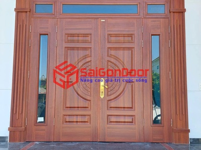Cửa thép vân gỗ 3