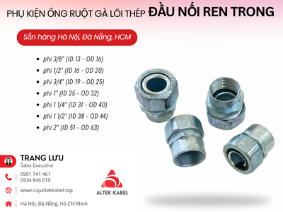 Đầu nối răng ngoài, đầu nối răng trong, đầu bịt, khớp nối, đầu nối không răng 1