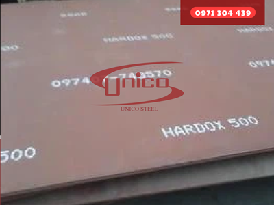 Tấm chịu mài mòn HARDOX 400, 450, 500- UNICO STEEL 1