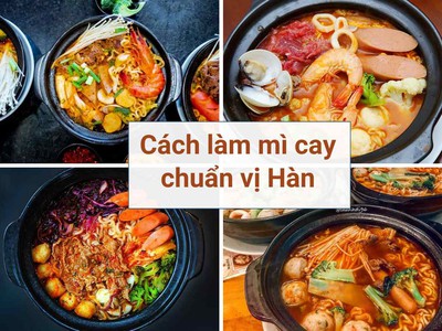  Hướng dẫn cách nấu mì cay chuẩn vị Hàn tại nhà   chuẩn vị mì cay 186Up 0