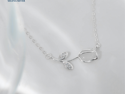 Dây Chuyền Bạc S925 Selena Silver Hoa Tulip SSL02003 2