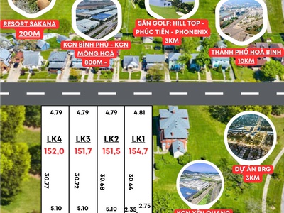 Đất đẹp F0 giá rẻ 155m, mt 5m, giá 2,6 tỷ tại mặt đường QL6, Kỳ Sơn, Hòa Bình 2