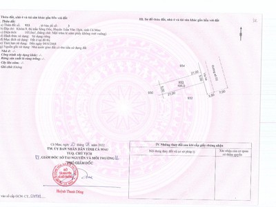 Bán đất nền dự án tại thị trấn sông đốc, giá siêu hời 28 tr/m2, 105 m2 0