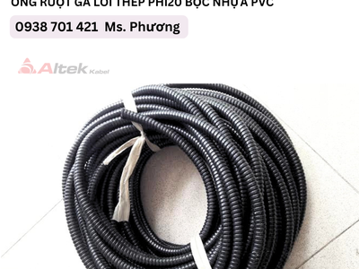 Ống ruột gà lõi thép Phi20 bọc nhựa PVC Đà Nẵng, Hà Nội, Hồ Chí Minh 3