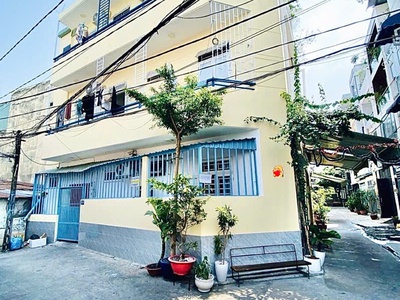Nhà góc 2 mặt thoáng   hẻm 5m thông khắp ngã   7 phòng cho thuê 22tr/th   nguyễn thái sơn,  gò vấp 2