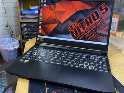 Laptop Acer Nitro 5 A515-45 Gaming AMD Ryzen 5-5600H Ram 16GB SSD 512GB 2 VGA Rời GTX 1650 Máy Đẹp 0