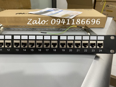Thanh đấu nối mạng Patch panel 24 cổng Cat6A FTP mã ACT-24S1U, ACT-S6A-001 chính hãng ANCOMTECK 5