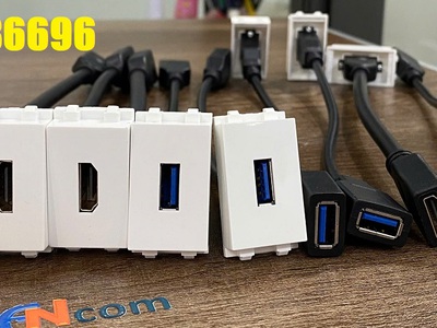 Sẵn kho Ổ cắm HDMI ACT-WH1080-L20, Ổ cắm USB ACT-U1080-L20 hãng Ancomteck Wide 2
