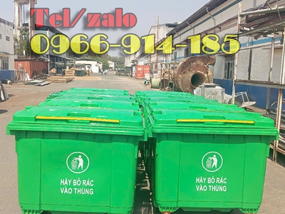 Giá thùng rác 660L nhựa HDPE bao nhiêu hiện nay 1