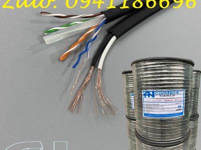 Phân phối cáp mạng CAT6A ngoài trời có bọc bạc chống nhiễu FTP có dây gia cường chịu lực 5