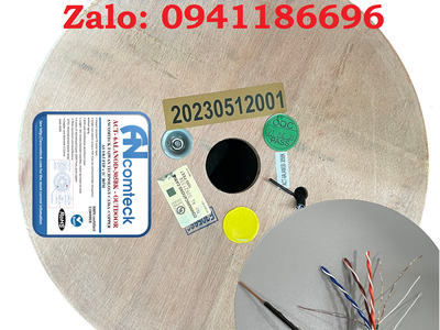 Phân phối cáp mạng CAT6A ngoài trời có bọc bạc chống nhiễu FTP có dây gia cường chịu lực 0