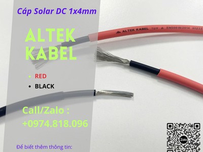 Dây cáp solar DC 1x4mm  1500V   Altek Kabel 3